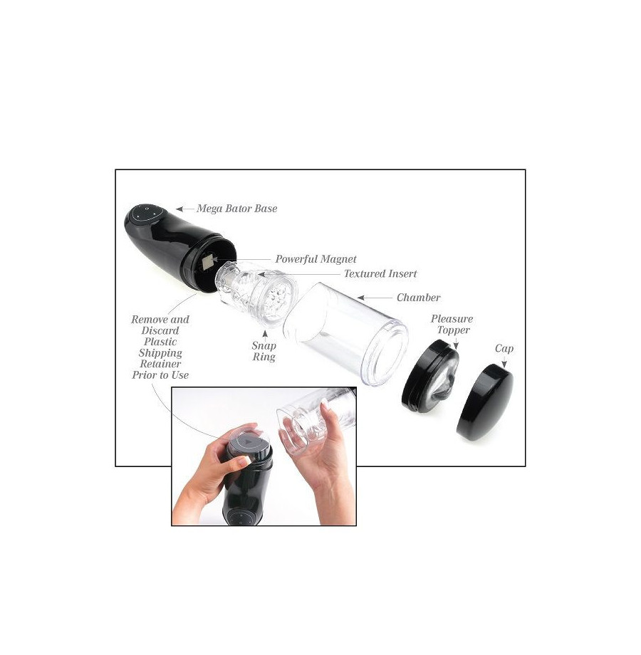 EXTREME TOYZ - MASTURBATEUR MLE USB PDX MEGA BATOR ANO NOIR EXTREME TOYZ - MASTURBATEUR MLE USB PDX MEGA BATOR ANO NOIR
