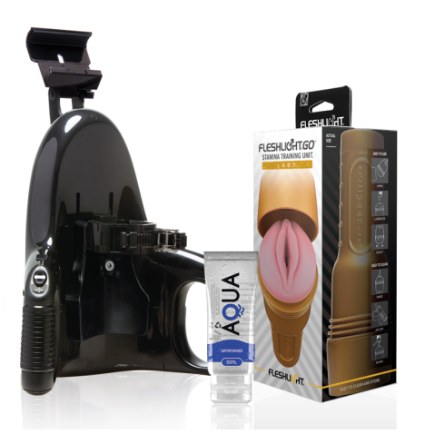 FLESHLIGHT - STAMINA GO TRAINING UNIT LADY + LANCEMENT UNIVERSEL + LUBRIFIANT DE QUALITÃ‰ AQUA 50 ML