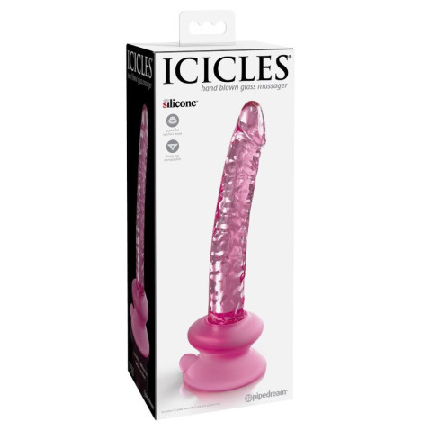 ICICLES - N. 86 GODE EN VERRE AVEC VENTOUSE