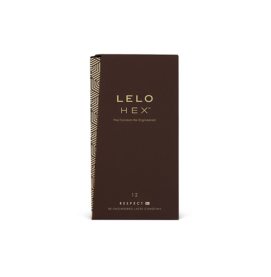 LELO - PRÉSERVATIFS HEX RESPECT XL PAQUET DE 12 LELO - PRÉSERVATIFS HEX RESPECT XL PAQUET DE 12