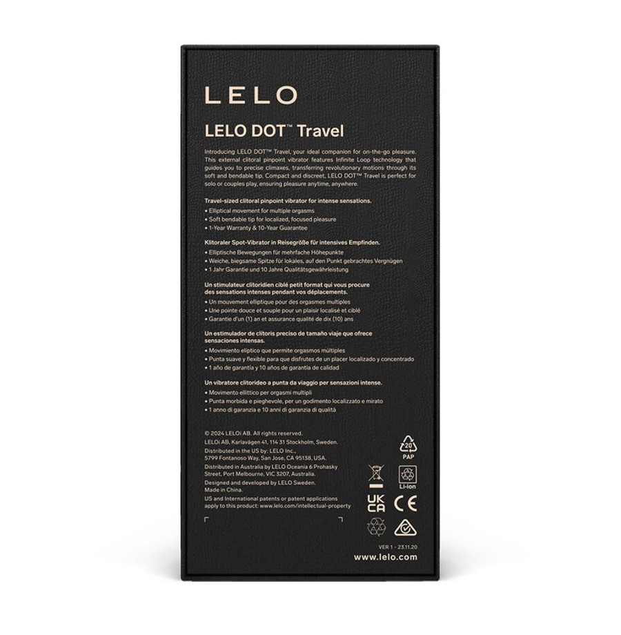 LELO - DOT TRAVEL STIMULATEUR DE CLITORIS VIOLET LELO - DOT TRAVEL STIMULATEUR DE CLITORIS VIOLET