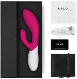 LELO - INA WAVE 2 VIBRATEUR LUXE MOUVEMENT SPECIAL CERISE