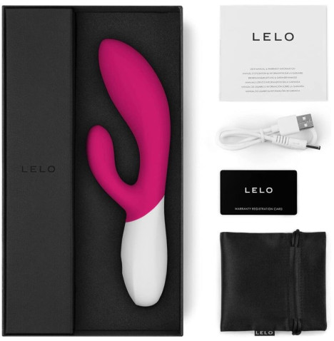 LELO - INA WAVE 2 VIBRATEUR LUXE MOUVEMENT SPECIAL CERISE