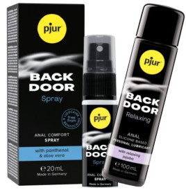 PJUR - BACK DOOR ENSEMBLE DE LUBRIFIANT ANAL ET SPRAY
