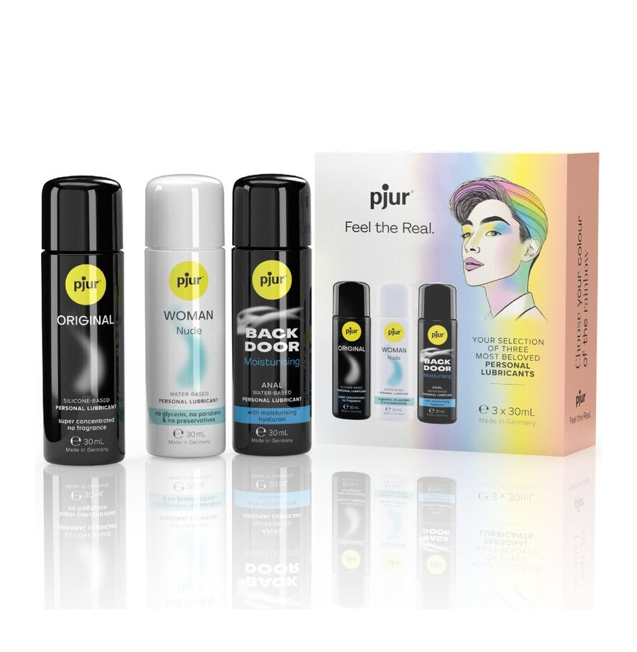 PJUR - LUBRIFIANTS PRIDE SET PREMIUM 3 X 30 ML