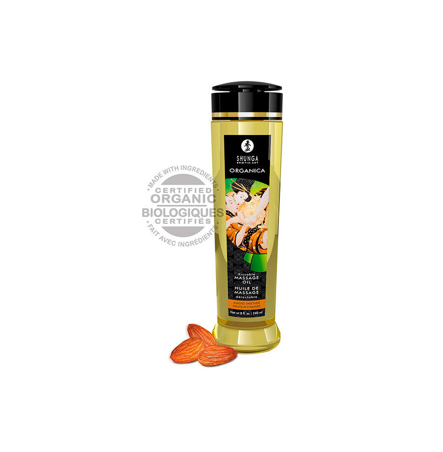 SHUNGA - HUILE DE MASSAGE AUX AMANDES BIO 240 ML