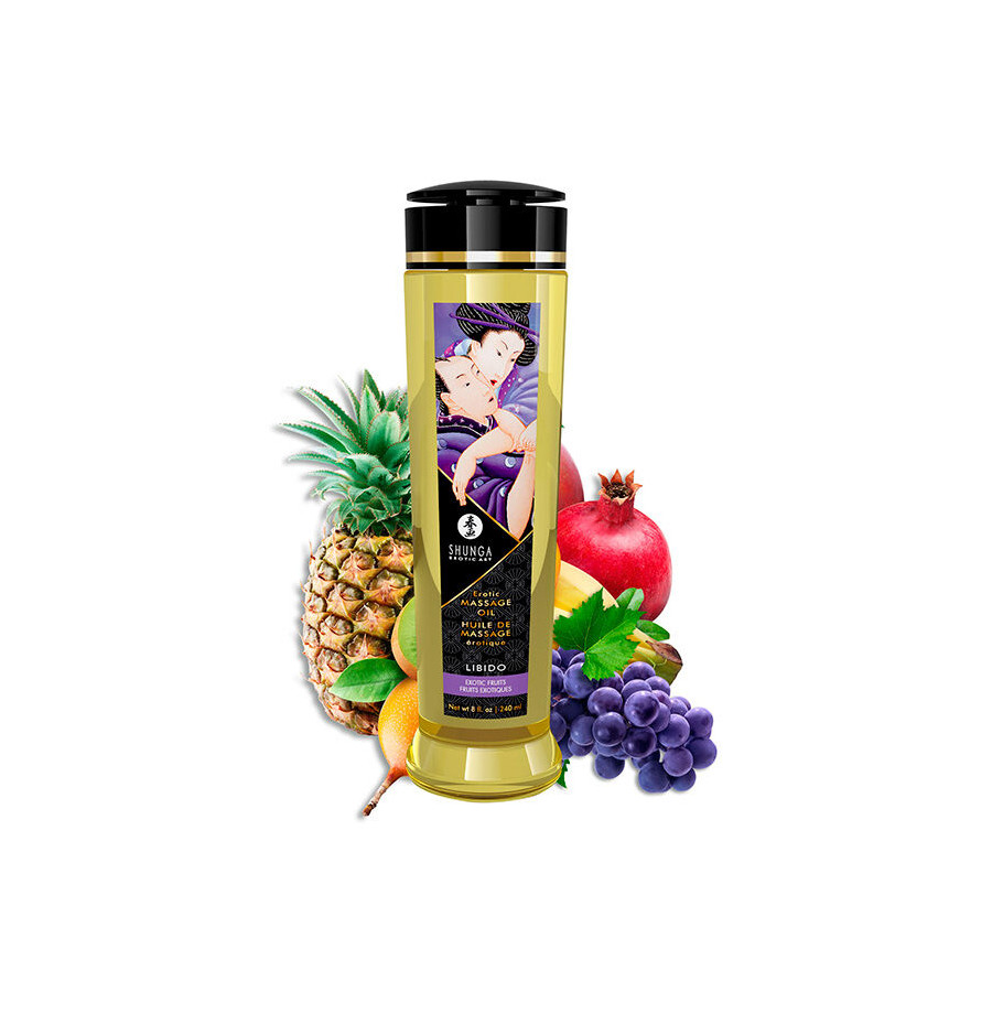 SHUNGA - HUILE DE MASSAGE ÉROTIQUE LIBIDO 240 ML SHUNGA - HUILE DE MASSAGE ÉROTIQUE LIBIDO 240 ML