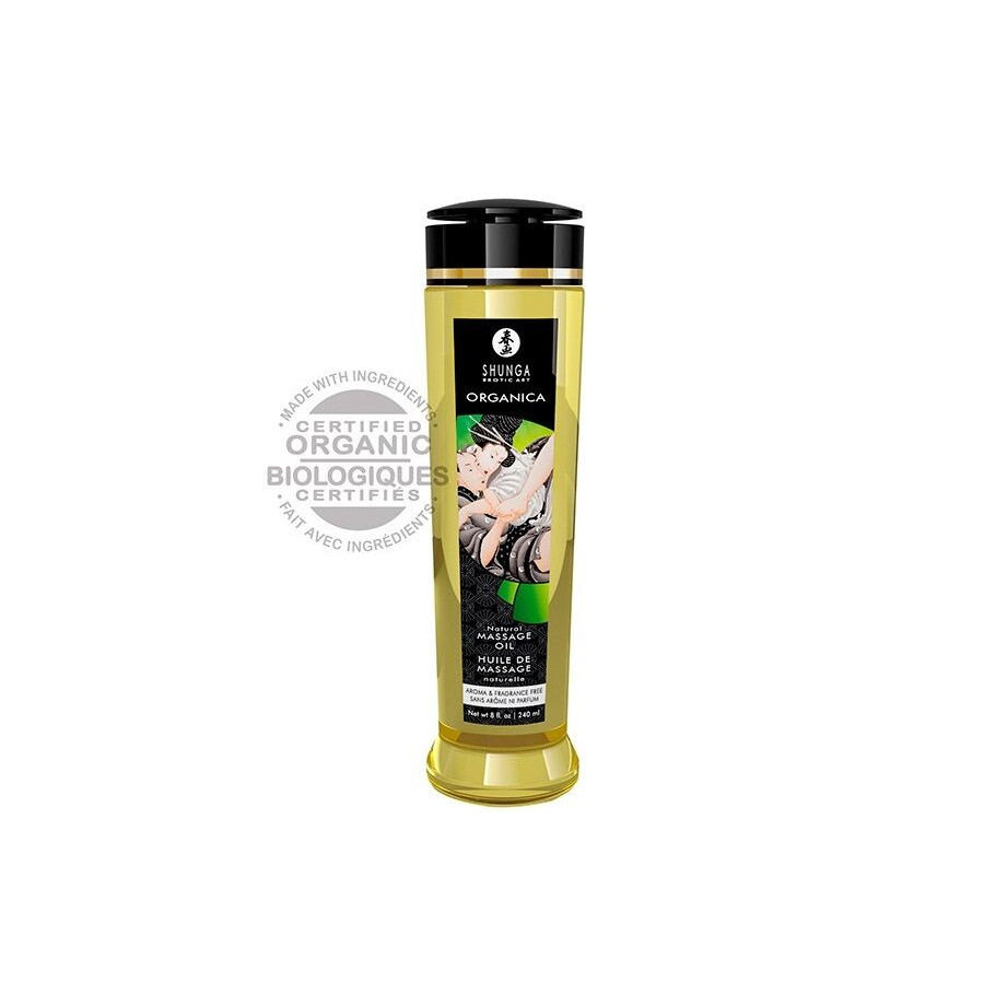 SHUNGA - HUILE DE MASSAGE NATURELLE BIO 240 ML SHUNGA - HUILE DE MASSAGE NATURELLE BIO 240 ML