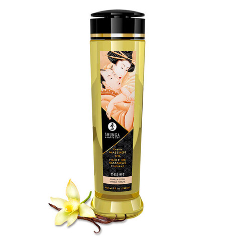 SHUNGA - HUILE DE MASSAGE Ã‰ROTIQUE DÃ‰SIR 240 ML