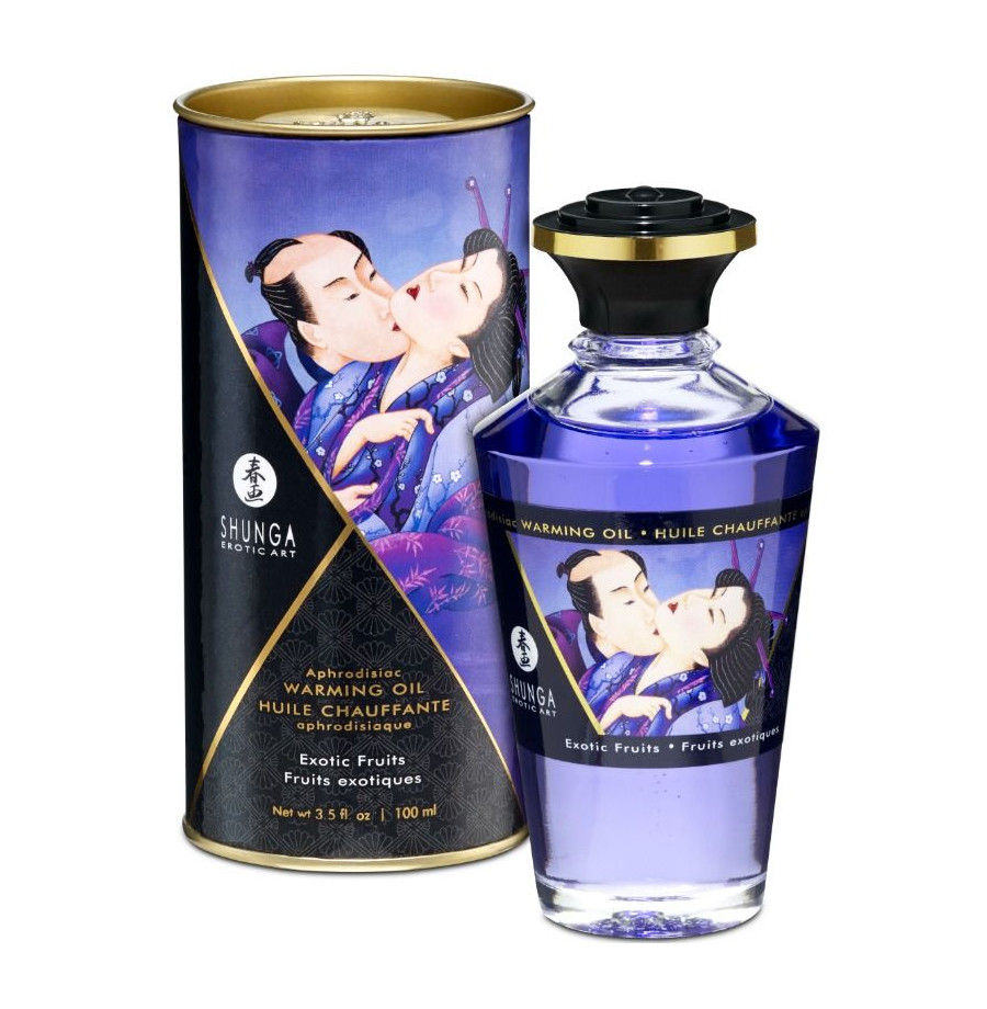 SHUNGA - HUILE DE MASSAGE EFFET THERMIQUE SAVEUR FRUITS EXOTIQUES 100 ML SHUNGA - HUILE DE MASSAGE EFFET THERMIQUE SAVEUR FRUITS EXOTIQUES 100 ML