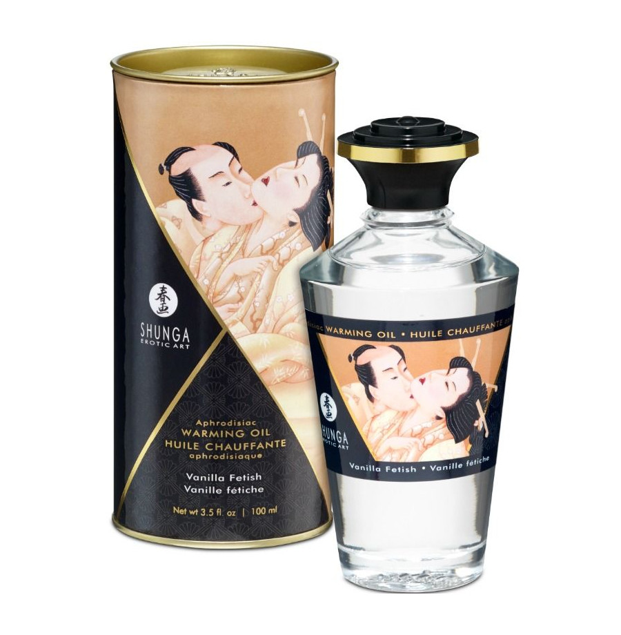 SHUNGA - HUILE DE MASSAGE EFFET CHALEUR SAVEUR VANILLE FÃ‰TICHE 100 ML