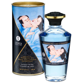 SHUNGA - HUILE DE MASSAGE EFFET CHALEUR SAVEUR COCO 100 ML