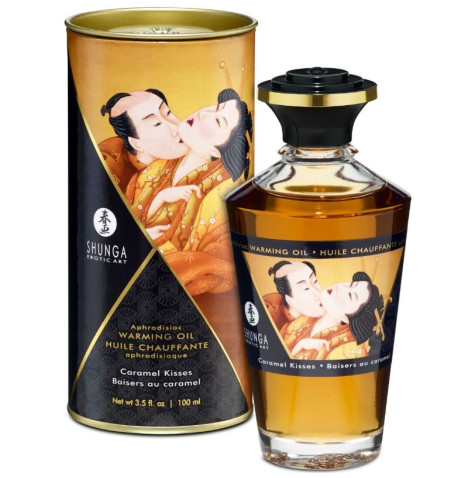 SHUNGA - HUILE DE MASSAGE Ã€ EFFET CHALEUR SAVEUR CARAMEL 100 ML