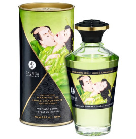 SHUNGA - HUILE DE MASSAGE Ã€ EFFET CHALEUR SAVEUR SORBT DE MINUIT 100 ML