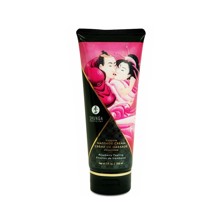 SHUNGA - CRÈME DE MASSAGE FRAMBOISE 200 ML SHUNGA - CRÈME DE MASSAGE FRAMBOISE 200 ML