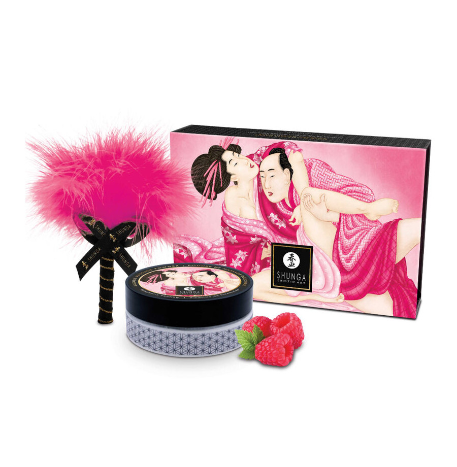 SHUNGA - KIT DE POUDRE DE MASSAGE COMESTIBLE FRAMBOISE SHUNGA - KIT DE POUDRE DE MASSAGE COMESTIBLE FRAMBOISE