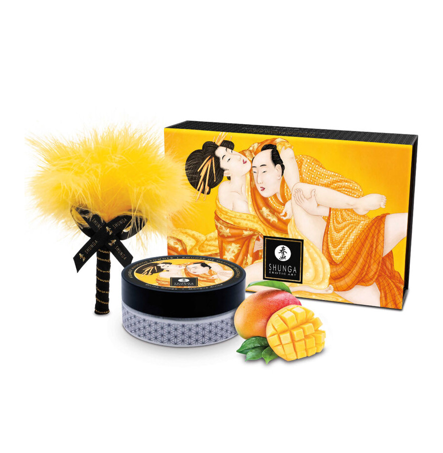 SHUNGA - KIT DE POUDRE DE MASSAGE COMESTIBLE MANGUE