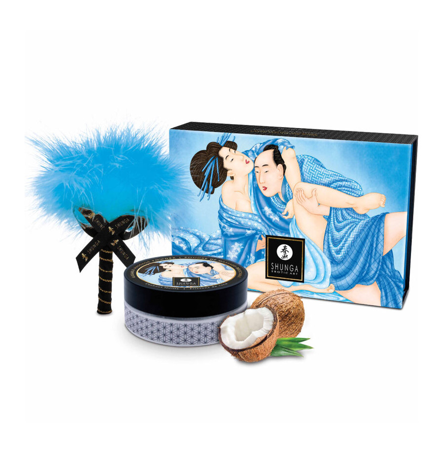 SHUNGA - KIT DE POUDRE DE MASSAGE COMESTIBLE À LA NOIX DE COCO SHUNGA - KIT DE POUDRE DE MASSAGE COMESTIBLE À LA NOIX DE COCO