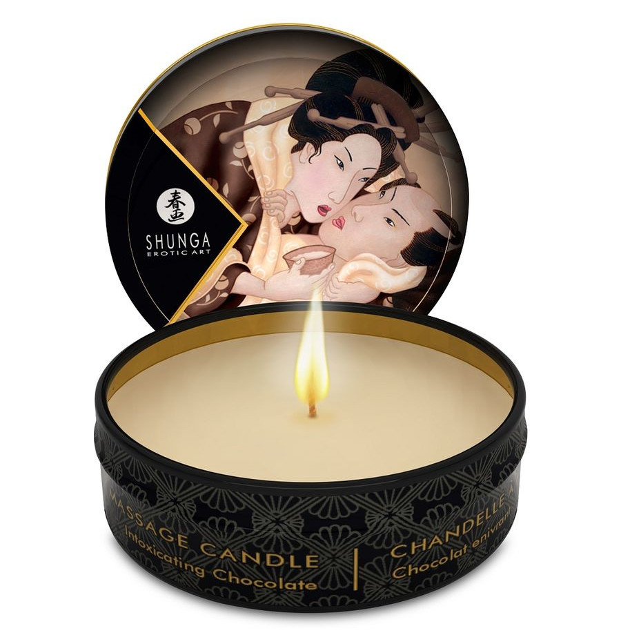 SHUNGA - BOUGIE DE MASSAGE MINI CARESS BY CANDELIGHT CHOCOLAT 30 ML SHUNGA - BOUGIE DE MASSAGE MINI CARESS BY CANDELIGHT CHOCOLAT 30 ML