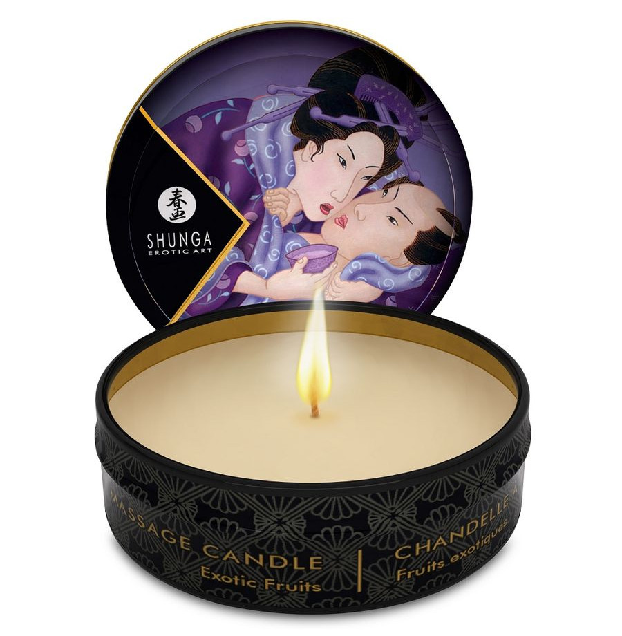 SHUNGA - MINI CARESS BY CANDELIGHT BOUGIE DE MASSAGE FRUITS EXOTIQUES 30 ML SHUNGA - MINI CARESS BY CANDELIGHT BOUGIE DE MASSAGE FRUITS EXOTIQUES 30 ML
