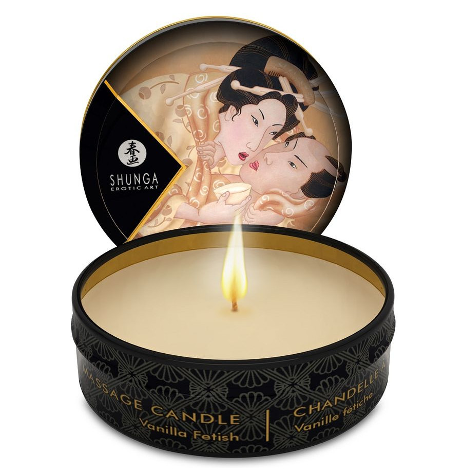 SHUNGA - BOUGIE DE MASSAGE MINI CARESS BY CANDELIGHT VANILLE 30 ML SHUNGA - BOUGIE DE MASSAGE MINI CARESS BY CANDELIGHT VANILLE 30 ML
