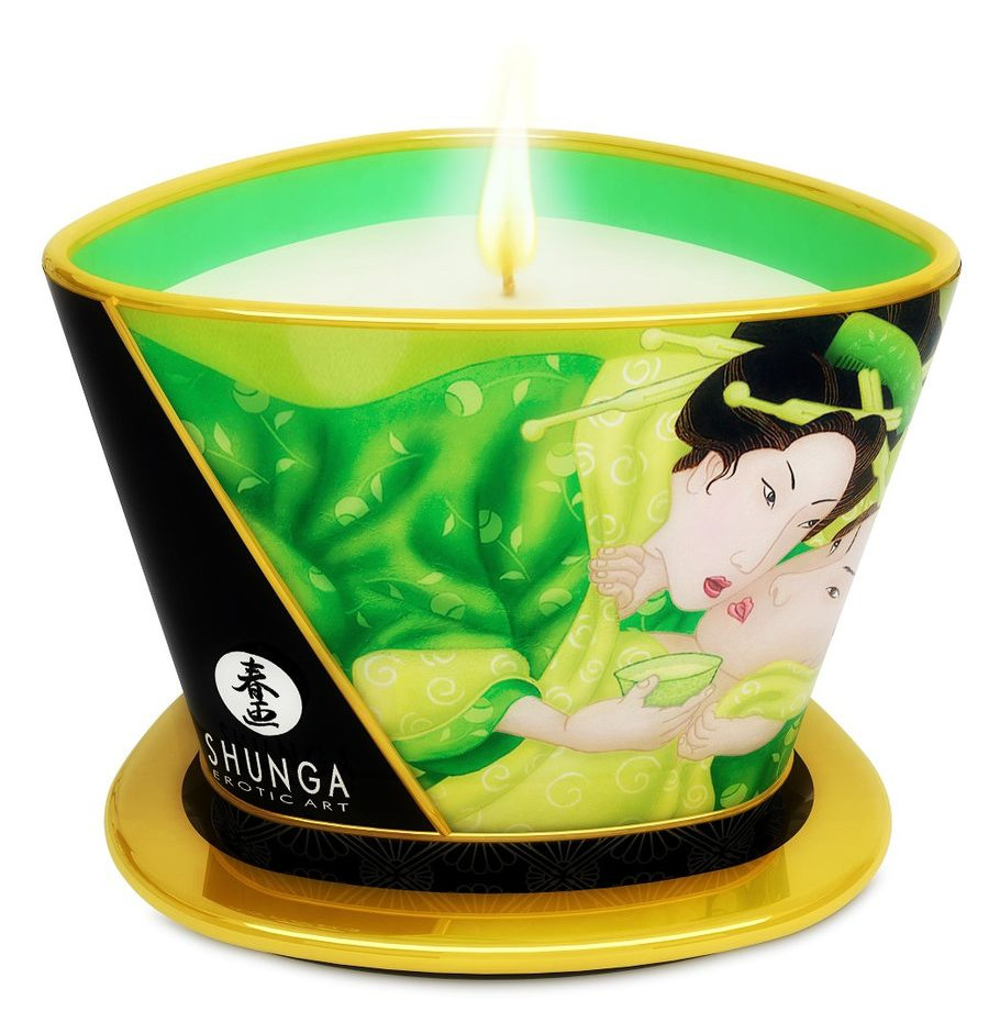 SHUNGA - MINI CARESSE À LA BOUGIE DE MASSAGE T VERT 170 ML SHUNGA - MINI CARESSE À LA BOUGIE DE MASSAGE T VERT 170 ML