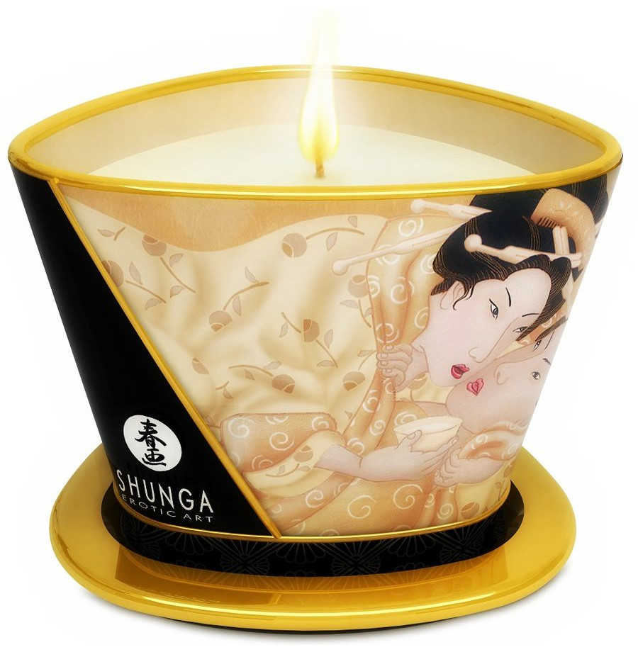 SHUNGA - BOUGIE DE MASSAGE MINI CARESS BY CANDELIGHT VANILLE 170 ML SHUNGA - BOUGIE DE MASSAGE MINI CARESS BY CANDELIGHT VANILLE 170 ML