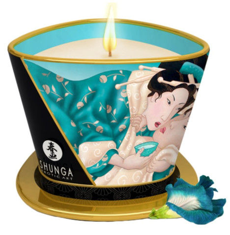 SHUNGA - BOUGIE DE MASSAGE FLEURS DES ÃŽLES 170 ML