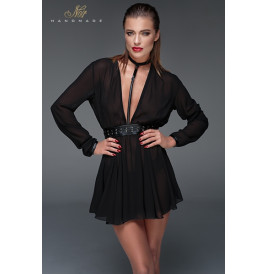 Minirobe choker en mousseline F150