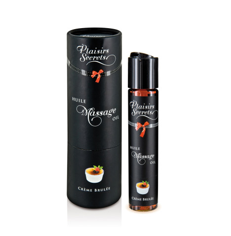 Huile de massage gourmande - Crème Brulée