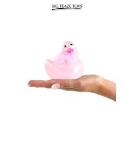 Mini canard vibrant Duckie Paris - rose