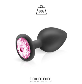 Plug bijou silicone noir L - Hidden Eden