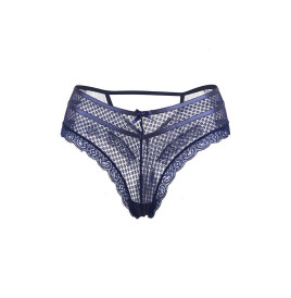 Tanga bleu dentelle - Paris Hollywood