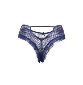 Tanga bleu dentelle - Paris Hollywood
