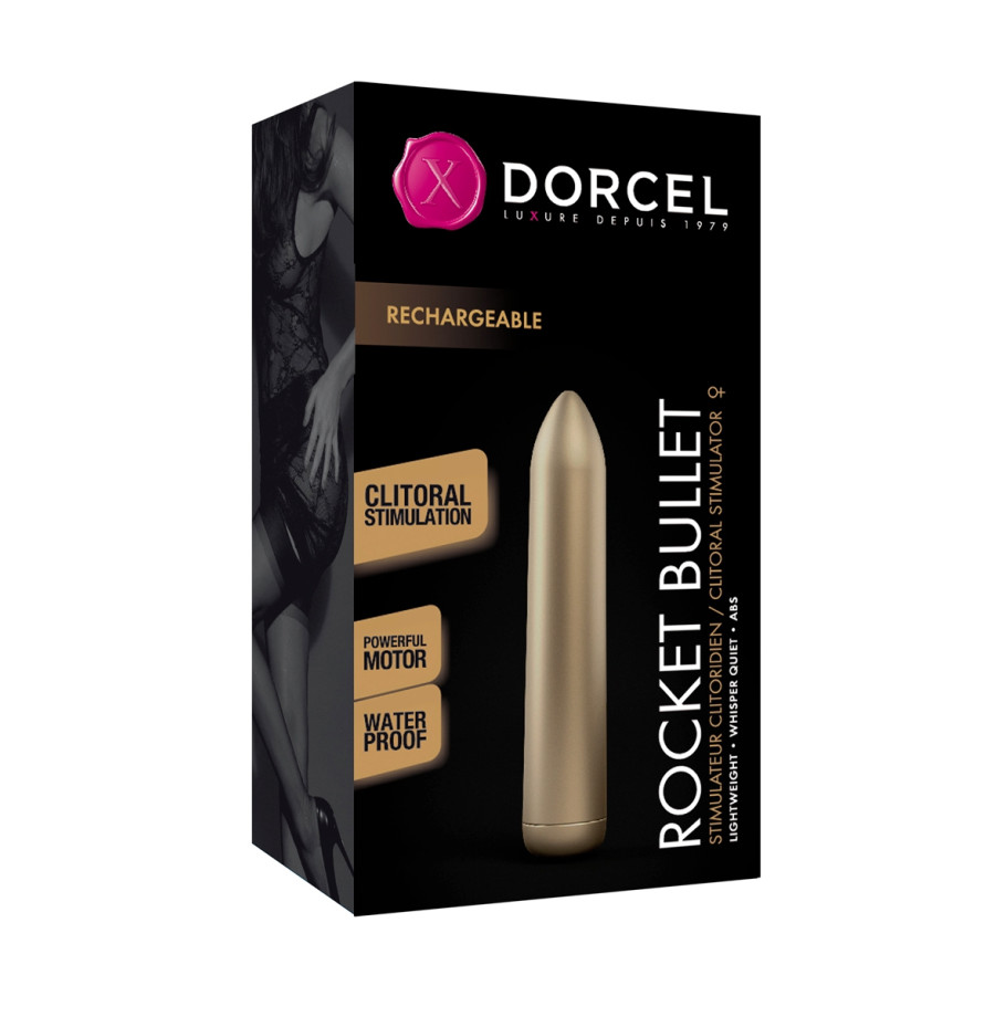 Mini vibro Rocket Bullet doré - Dorcel