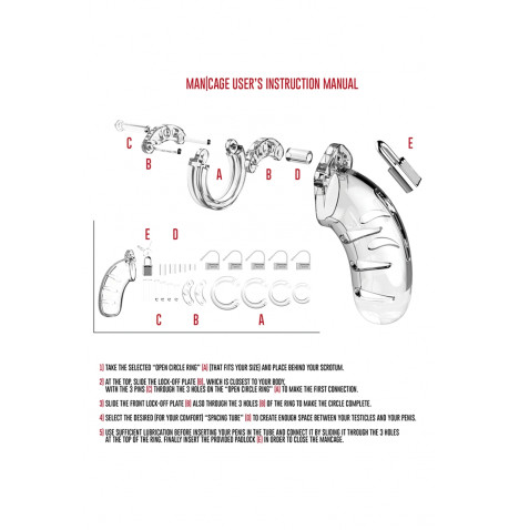 Cage de chasteté 14cm ManCage 06