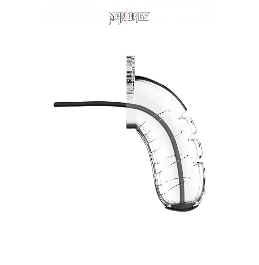 Cage de chasteté 10cm avec sonde urétrale - ManCage 16