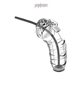 Cage de chasteté 12,5cm avec plug d'urètre - ManCage 17