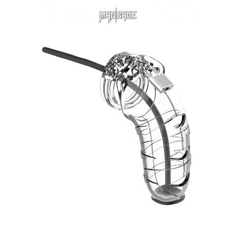 Cage de chasteté 12,5cm avec plug d'urètre - ManCage 17