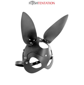 Masque bunny simili cuir réglable - Fetish Tentation