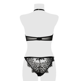 Ensemble bustier et string dentelle - Grey Velvet