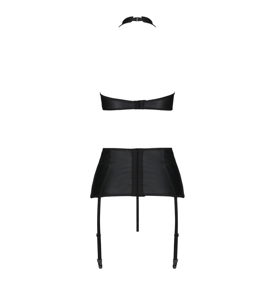 Ensemble sexy faux cuir Nancy - Passion