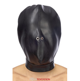Cagoule BDSM fermée simili cuir - Fetish Tentation