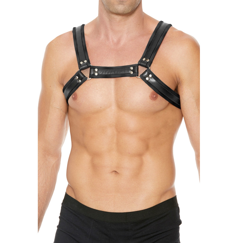 Harnais Buckle Bulldog noir - Ouch!