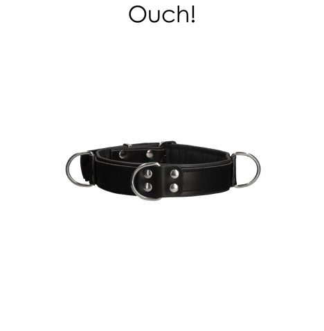 Collier Bondage Deluxe noir - Ouch!