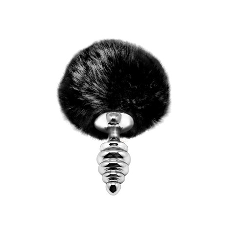 Plug métal Fluffy Twist S noir - Alive