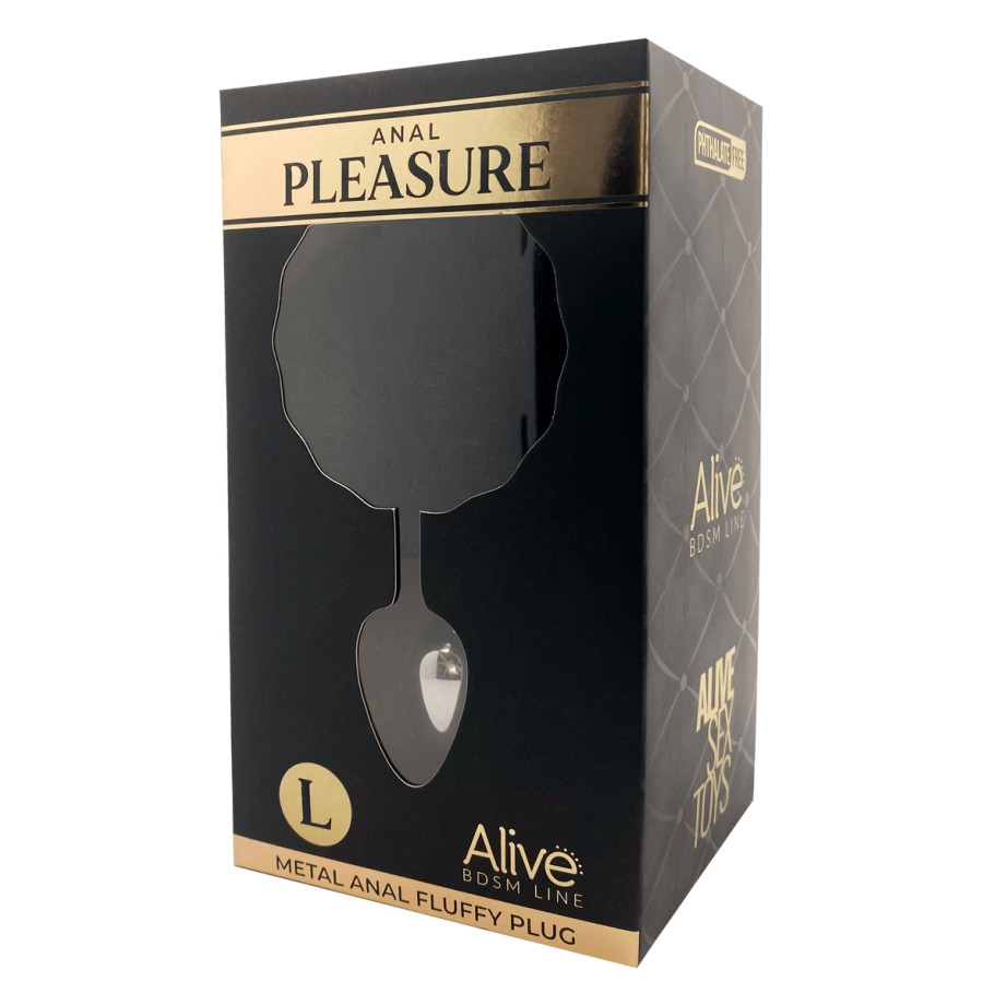 Plug métal Fluffy L noir - Alive Plug métal Fluffy L noir - Alive