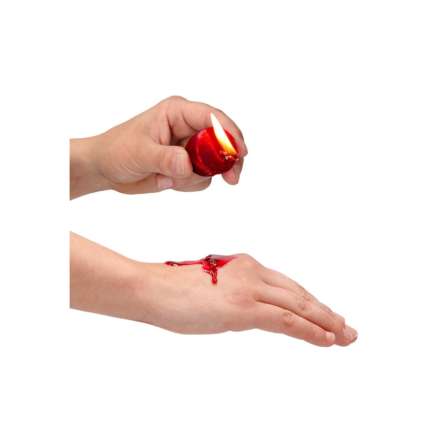 4 bougies SM rouges parfumées - Ouch! 4 bougies SM rouges parfumées - Ouch!