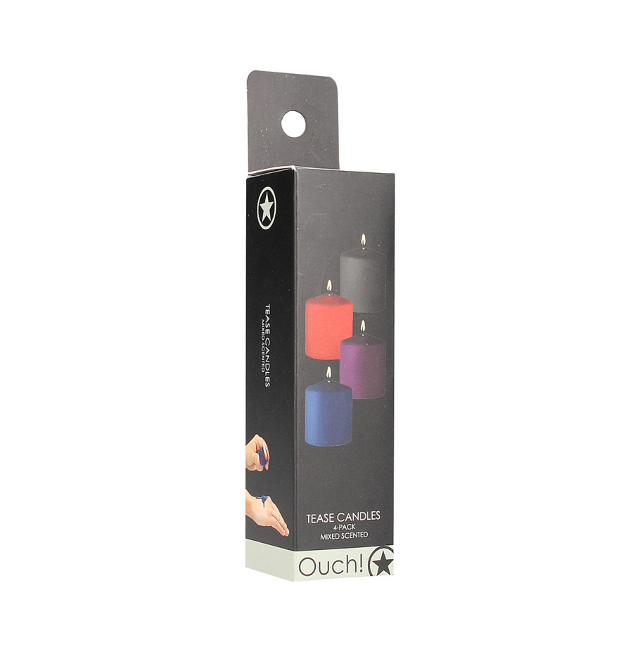 4 bougies SM parfums variés - Ouch! 4 bougies SM parfums variés - Ouch!