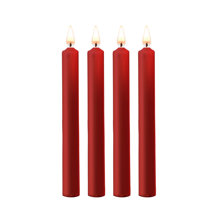 4 bougies SM rouges Large - Ouch! 4 bougies SM rouges Large - Ouch!